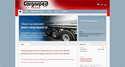 Desktop Screenshot of cargosped.cz